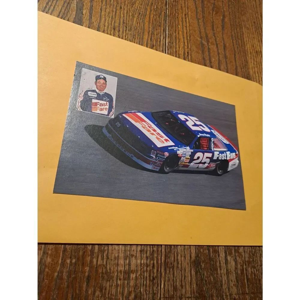 Vintage 1990 Jimmy Hensley NASCAR Driver Card #25 Fast Fare Crown Oldsmobile